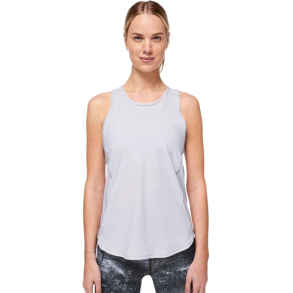 Lululemon Sculpt Tank Top Stargazer Light Grey Size 8 Mesh Lightweight Loose
